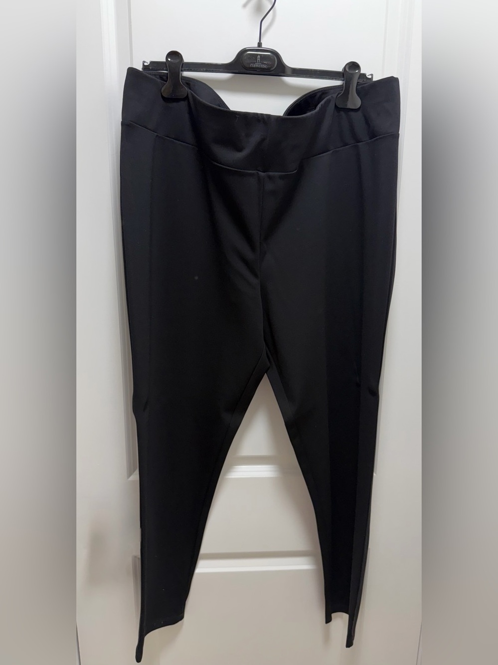 Women’s Black Dress Ponte Pants – Tailored Stretch Straight